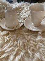 Wedgwood Edme 2 Kopjes en Schotels, Ophalen of Verzenden, Zo goed als nieuw, Wedgwood, Kop(pen) en/of Schotel(s)