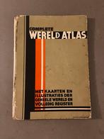 A de Moor vintage Atlas Complete wereldatlas 1923 wereld, Gelezen, Bosatlas, Ophalen of Verzenden, Wereld