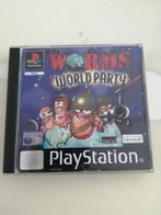 Playstation 1 Worms World Party incl boekje, Spelcomputers en Games, Games | Sony PlayStation 1, Vanaf 3 jaar, Avontuur en Actie
