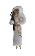 antieke WATTEN KERSTMAN HANGER met TAK no. 4 / feathertree, Antiek en Kunst, Ophalen of Verzenden