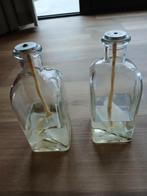 2 Glazen Olielampjes - Sfeervol, Huis en Inrichting, Woonaccessoires | Kandelaars en Kaarsen, Overige materialen, Crème, Ophalen of Verzenden
