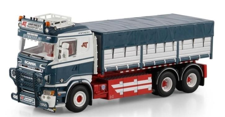 WSI SCANIA R5 + HAAKARM + 15 M3 CONTAINER - ANFINEST, Hobby en Vrije tijd, Modelauto's | 1:50, Nieuw, Bus of Vrachtwagen, Wsi