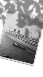 Willem Ruys vertrekt voor een wereldreis, 1959 | c druk 2024, Verzamelen, Nieuw, Ophalen of Verzenden, Kaart, Foto of Prent, Motorboot of Zeilboot