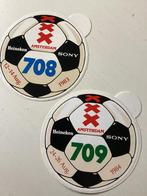 2 stickers Voetbaltoernooien Amsterdam (708/709), Verzamelen, Stickers, Sport, Zo goed als nieuw, Verzenden