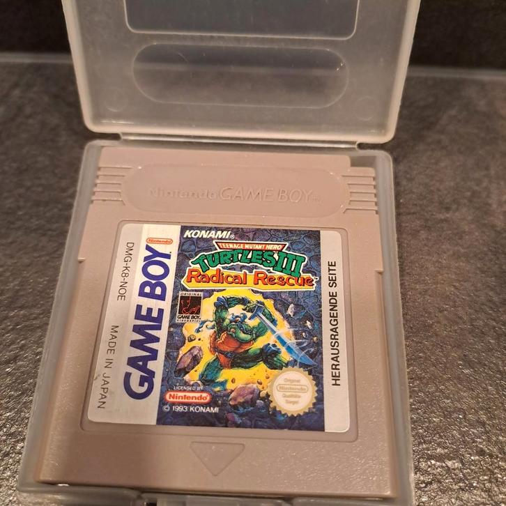 TMNT III Radical Rescue - Game Boy - In Prima Staat!, Spelcomputers en Games, Games | Nintendo Game Boy, Zo goed als nieuw, Avontuur en Actie