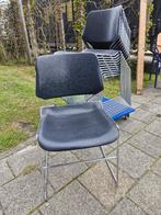 11x Matrix Krueger USA draadstaal design stoel stapelbaar, Huis en Inrichting, Stoelen, Postbus, Matrix Krueger, Zwart, Ophalen of Verzenden