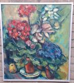 Stilleven. Post-Impressionistisch. Sign. verso. 53/63 cm., Antiek en Kunst, Kunst | Schilderijen | Klassiek, Ophalen