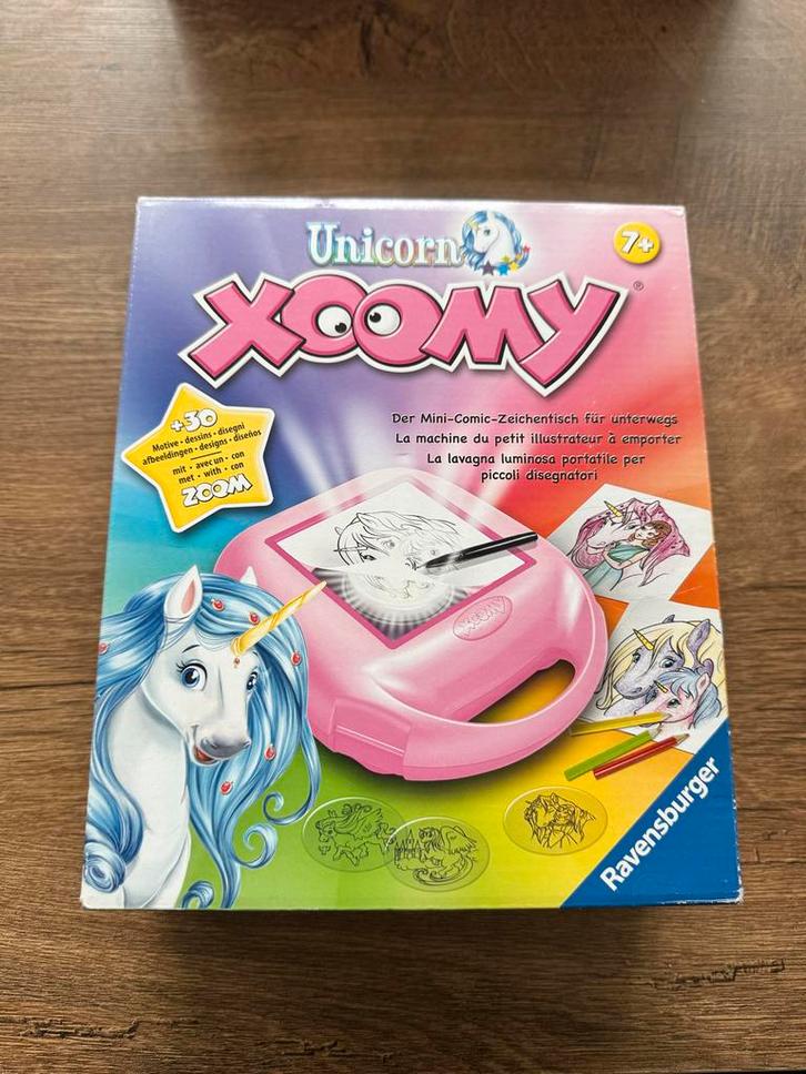 Xoomy Projector Unicorn + Frozen Set, Kinderen en Baby's, Speelgoed | Educatief en Creatief, Gebruikt, Knutselen, Met licht, Ophalen of Verzenden