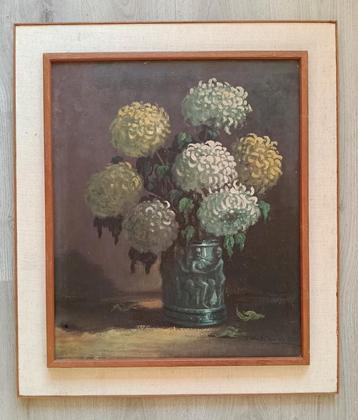 Henri Jozef Pauwels (1903-1983) - Stilleven met Chrysanten  beschikbaar voor biedingen