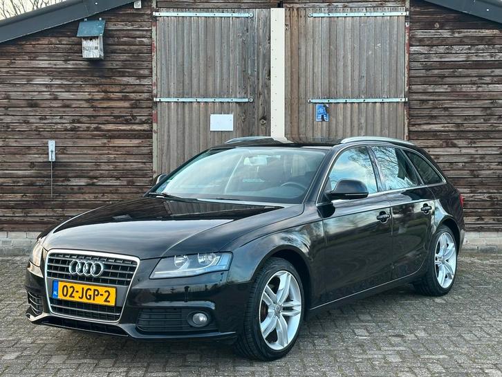 Audi A4 1.8Tfsi Avant Aut/pano/crui 2009 Zwart (Ketting vv), Auto's, Audi, Bedrijf, A4, Airconditioning, Centrale vergrendeling
