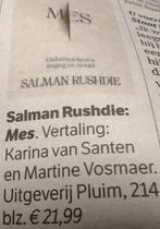 2008 salman rushdie Boekenweekgeschenk, Salman Rushdie, Ophalen of Verzenden, Zo goed als nieuw