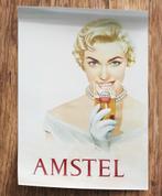 AMSTEL Bier retro Poster, Verzamelen, Biermerken, Ophalen of Verzenden, Nieuw, Reclamebord, Plaat of Schild, Amstel