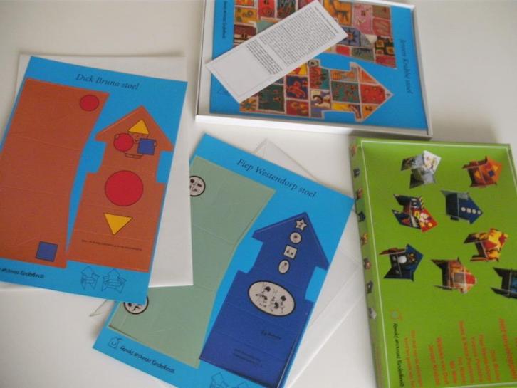 3D-stoeltjes van Jeroen Krabbe / Fiep Westendorp kaarten, Hobby en Vrije tijd, Kaarten | Zelfgemaakt, Nieuw, Overige thema's, Ophalen of Verzenden