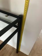 Stijlvolle Bijzettafeltjes/Nachtkastjes, Minder dan 55 cm, Gebruikt, Vierkant, Glas