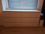 Ladekast ikea Malm wit, Ophalen, Strak, Gebruikt, 5 laden of meer