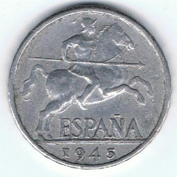 22-1565 Spanje 10 centimo 1945 beschikbaar voor biedingen