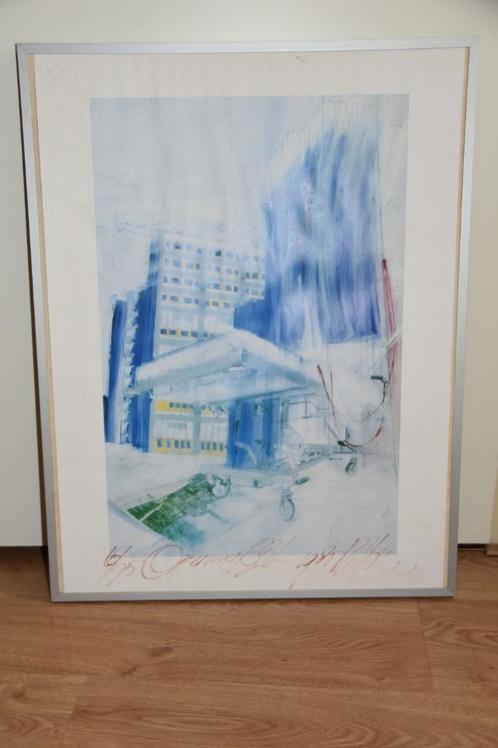 Litho Milou Hermus Academisch Ziekenhuis Leiden 1985, Antiek en Kunst, Kunst | Litho's en Zeefdrukken, Ophalen of Verzenden