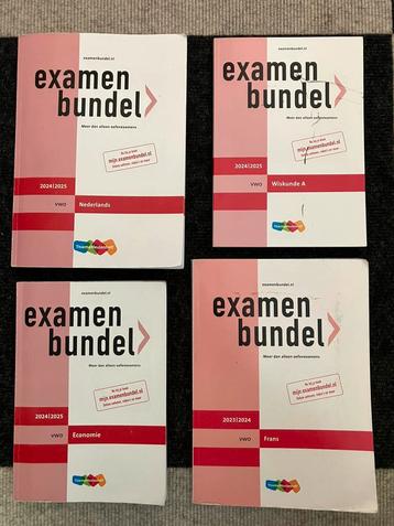 Examenbundel vwo 2024 25 nederlands frans wisk A economie beschikbaar voor biedingen