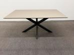 Rechthoekige eettafel Fenix Beige Arizona 160x90, Zo goed als nieuw, 150 tot 200 cm, Rechthoekig, Info@betaalbaar-design.nl