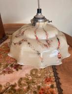 Art Deco Hanglamp Gemarmerd Glas Jaren 20/30, Antiek en Kunst, Antiek | Lampen, Ophalen of Verzenden