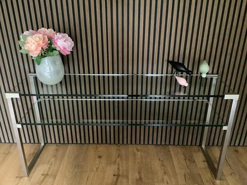 Peter Ghyczy design sidetable, Huis en Inrichting, Tafels | Sidetables, Zo goed als nieuw, 25 tot 50 cm, Rechthoekig, Metaal, Ophalen