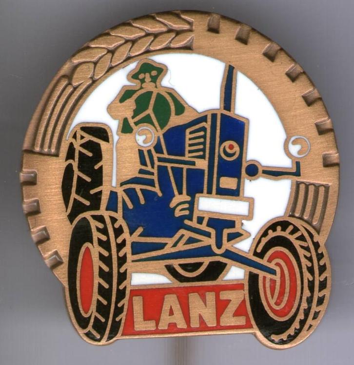 LANZ email op koper tractoren speldje ( E_164 ), Verzamelen, Speldjes, Pins en Buttons, Zo goed als nieuw, Speldje of Pin, Transport