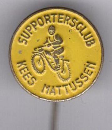 Supporters club Kees Mattijssen cross speldje ( Z_165 ) beschikbaar voor biedingen