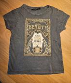 2x D-ZINE t-shirt grijs en roze - gouden details mt 140/146, Meisje, D-Zine, Ophalen of Verzenden, Zo goed als nieuw