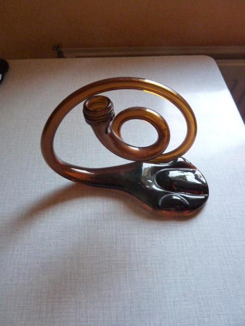 Glas - Glasobject, bruin vaasje, Boeken, Overige Boeken, Zo goed als nieuw, Ophalen of Verzenden