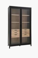 Goossens Roel vitrinekast - eiken, nette staat, Huis en Inrichting, Ophalen, 100 tot 150 cm, 200 cm of meer, Eikenhout