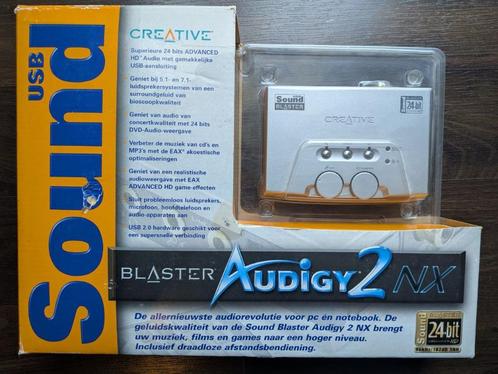 Sound Blaster Audigy 2 NX - In Doos + toebehoren, Computers en Software, Geluidskaarten, Zo goed als nieuw, Extern, Ophalen of Verzenden