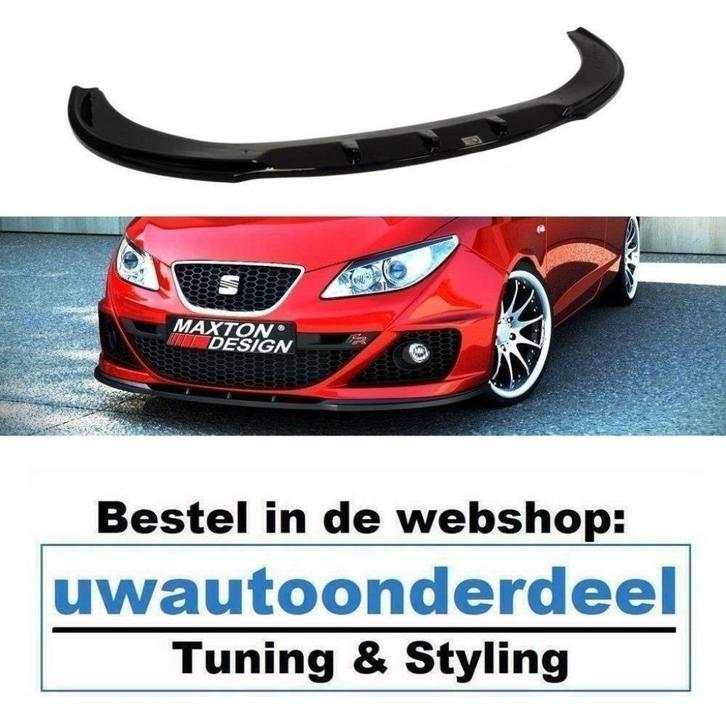 Maxton Spoiler Voorspoiler Lip Splitter Voor Seat Ibiza FR 6, Auto diversen, Tuning en Styling, Verzenden