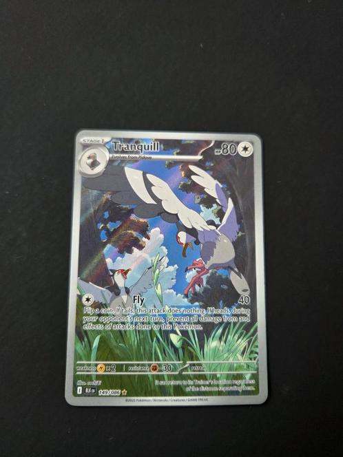 Tranquill 149/086 Pokemon Black bolt ill. Rare, Hobby en Vrije tijd, Verzamelkaartspellen | Pokémon, Zo goed als nieuw, Booster