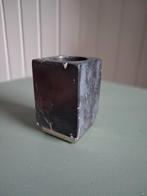 Waxinelichthouder Zwart Marmer, Overige materialen, Grijs, Ophalen of Verzenden, Zo goed als nieuw