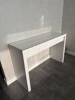 IKEA MALM Sidetable - Modern & Functioneel, Huis en Inrichting, Ophalen, 100 tot 150 cm, Glas, Zo goed als nieuw