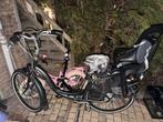 Damsfiets in goede staat met kinderzitje, Fietsen en Brommers, Fietsen | Dames | Moederfietsen, Dubbele standaard, 1 zitje, Ophalen