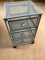 Eén Ikea metal ladekastje, Huis en Inrichting, Ophalen, Minder dan 50 cm, Gebruikt, 3 of 4 laden