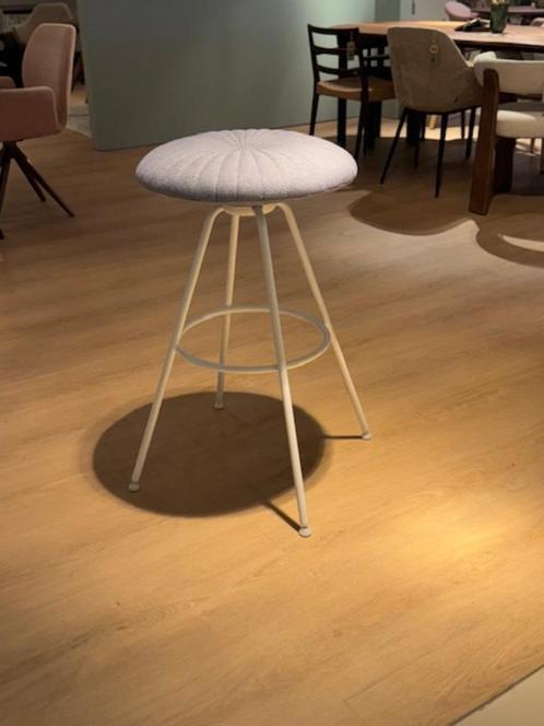 Barkruk Tonon, Huis en Inrichting, Stoelen, Zo goed als nieuw, Eén, Metaal, Stof, Blauw, Ophalen