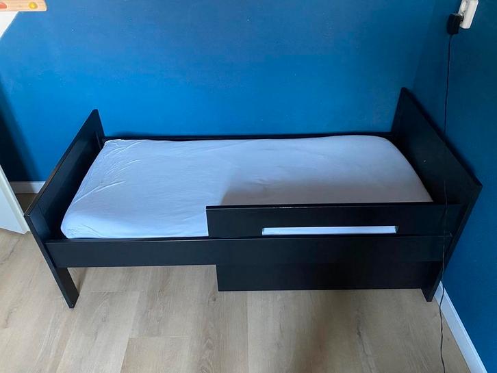 Peuterbed Mat Zwart 70 x 150 cm, Kinderen en Baby's, Kinderkamer | Bedden, 140 tot 160 cm, 70 tot 85 cm, Matras, Ophalen