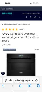Nieuwe Siemens Stoombakoven 45cm 800 euro Korting, Witgoed en Apparatuur, Minder dan 45 cm, Oven, Hete lucht, Nieuw