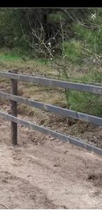 Creosoot regels Afrastering, Weidegang, 2 of 3 paarden of pony's