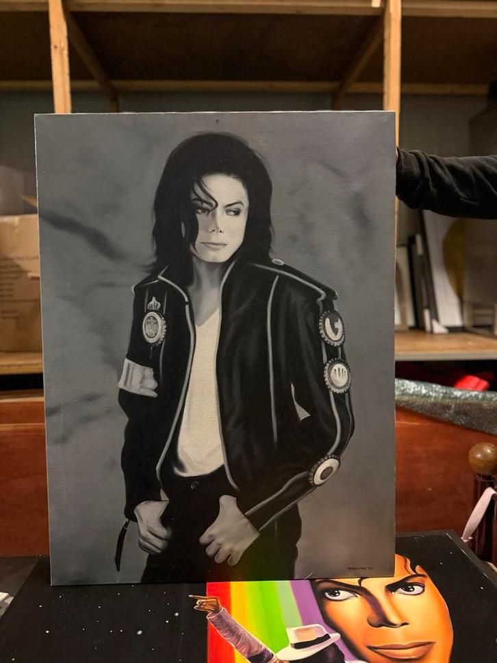 Michael Jackson Schilderij, Antiek en Kunst, Kunst | Schilderijen | Klassiek, Ophalen of Verzenden