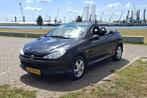 Peugeot 206 1.6 16V CC 2005 Zwart Hardtop cabrio APK 2026, Voorwielaandrijving, Stof, Zwart, Cabriolet