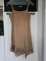 Suède look sexy Pocahontas jurkje mt 36 A Symmetrisch, Kleding | Dames, Ophalen of Verzenden, Zo goed als nieuw