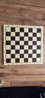 3-in-1 houten bordspel – Schaak, Backgammon & Dammen, Een of twee spelers, Ophalen of Verzenden, Zo goed als nieuw