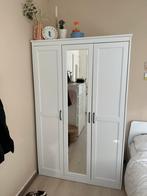 Kledingkast met spiegel, Huis en Inrichting, Kasten | Kledingkasten, Ophalen, 100 tot 150 cm, Met hangruimte, Zo goed als nieuw