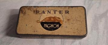 Panter, blikje Schuppen, Veenendaal.  10x5x2 cm beschikbaar voor biedingen