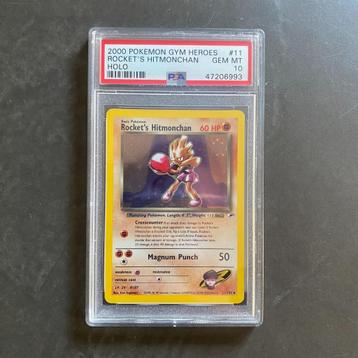 Pokemon Gym Heroes #11 Rocket's Hitmonchan Holo PSA 10 beschikbaar voor biedingen