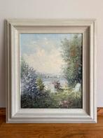 Schilderij G.J. Ernens  Met lijst 80 x 71 cm, Antiek en Kunst, Kunst | Schilderijen | Klassiek, Ophalen of Verzenden