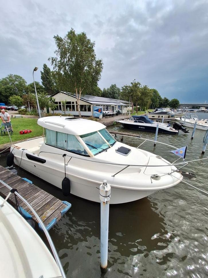 Jeanneau Merry Fisher 655, Watersport en Boten, Motorboten en Motorjachten, Gebruikt, Polyester, Benzine, 50 pk of meer, Ophalen